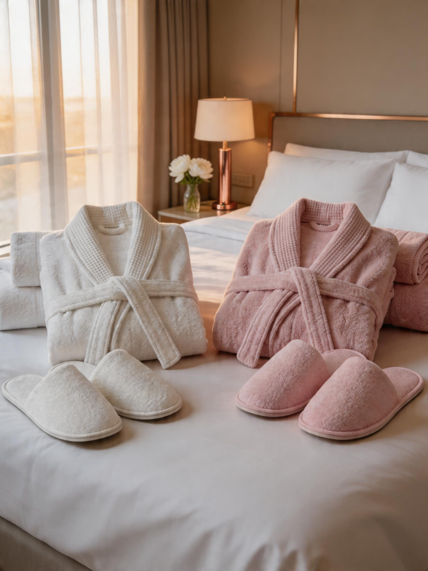 Couple’s bathrobe set