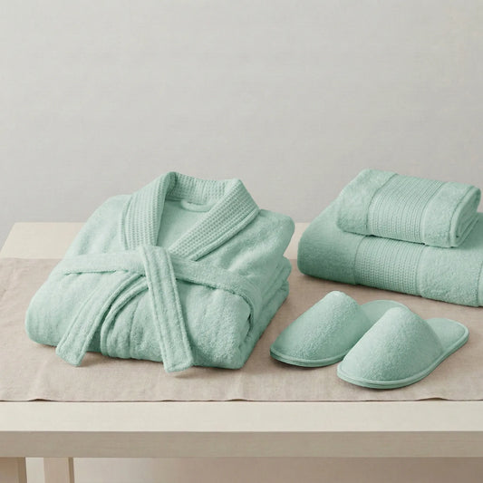 Mint Green Bathrobe Set